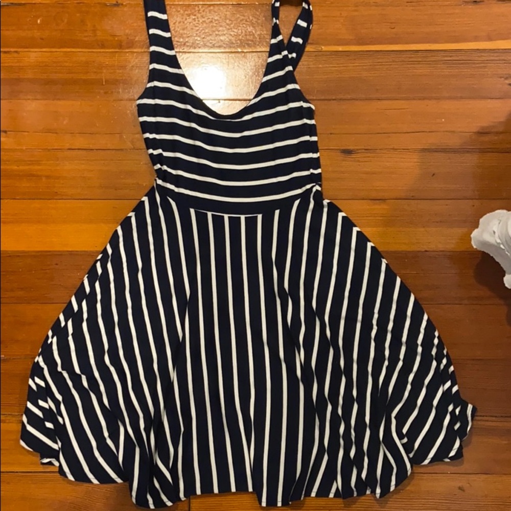 Blue stripped dress